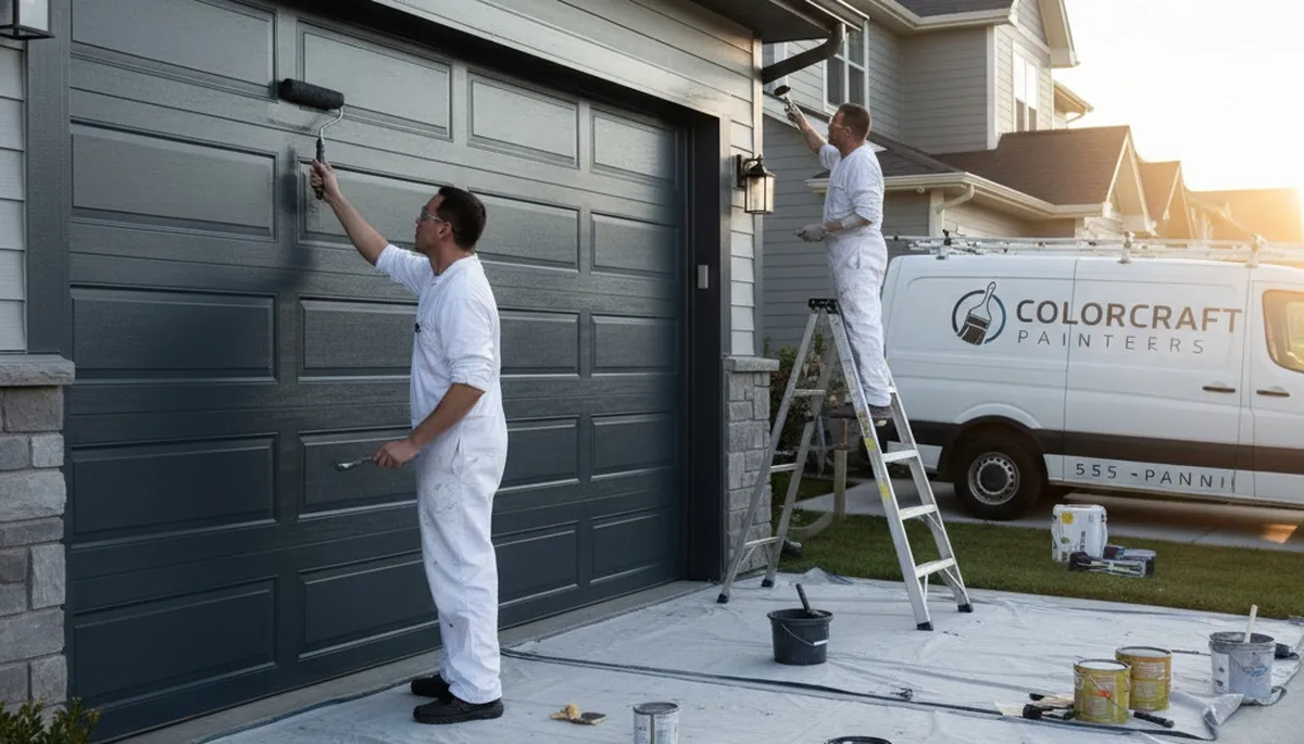 Professional garage door painting in Palm Springs CA for sun-resistant, high-durability finishes
