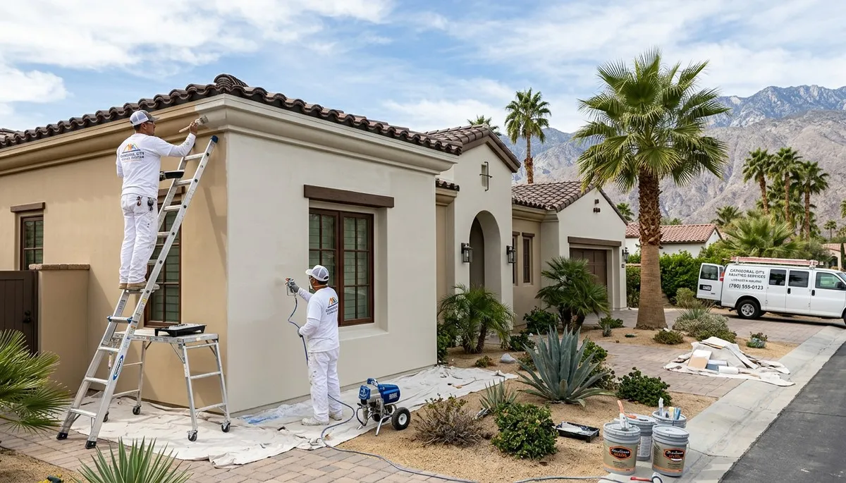 Professional house painters in Palm Springs CA providing expert exterior and interior painting services
