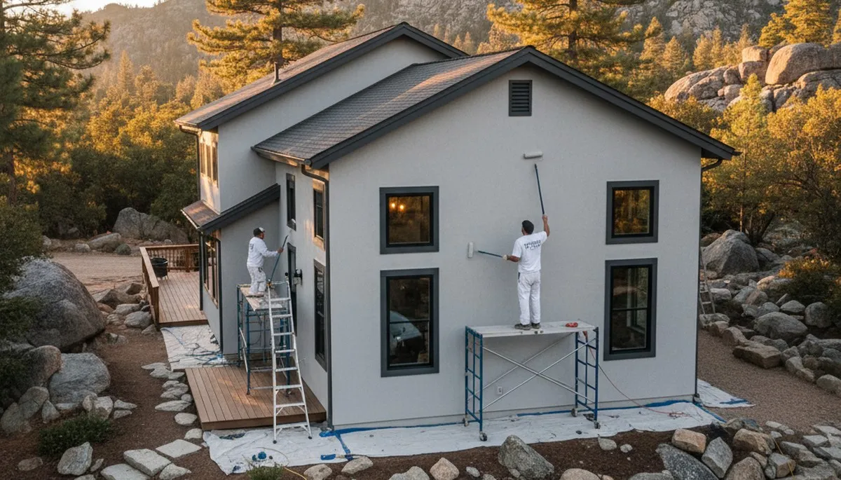 Palm Springs, CA house painting contractor providing professional residential interior and exterior painting services