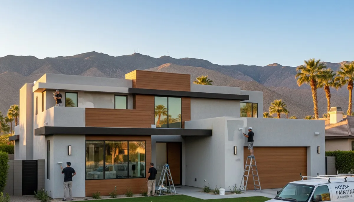 Professional house painting service in Palm Springs, CA for residential exterior and interior projects