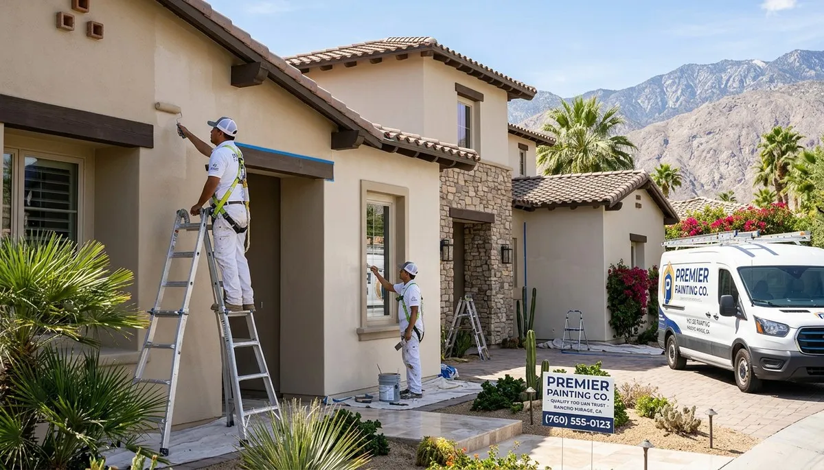Professional house painters in Palm Springs CA providing exterior and interior residential painting services