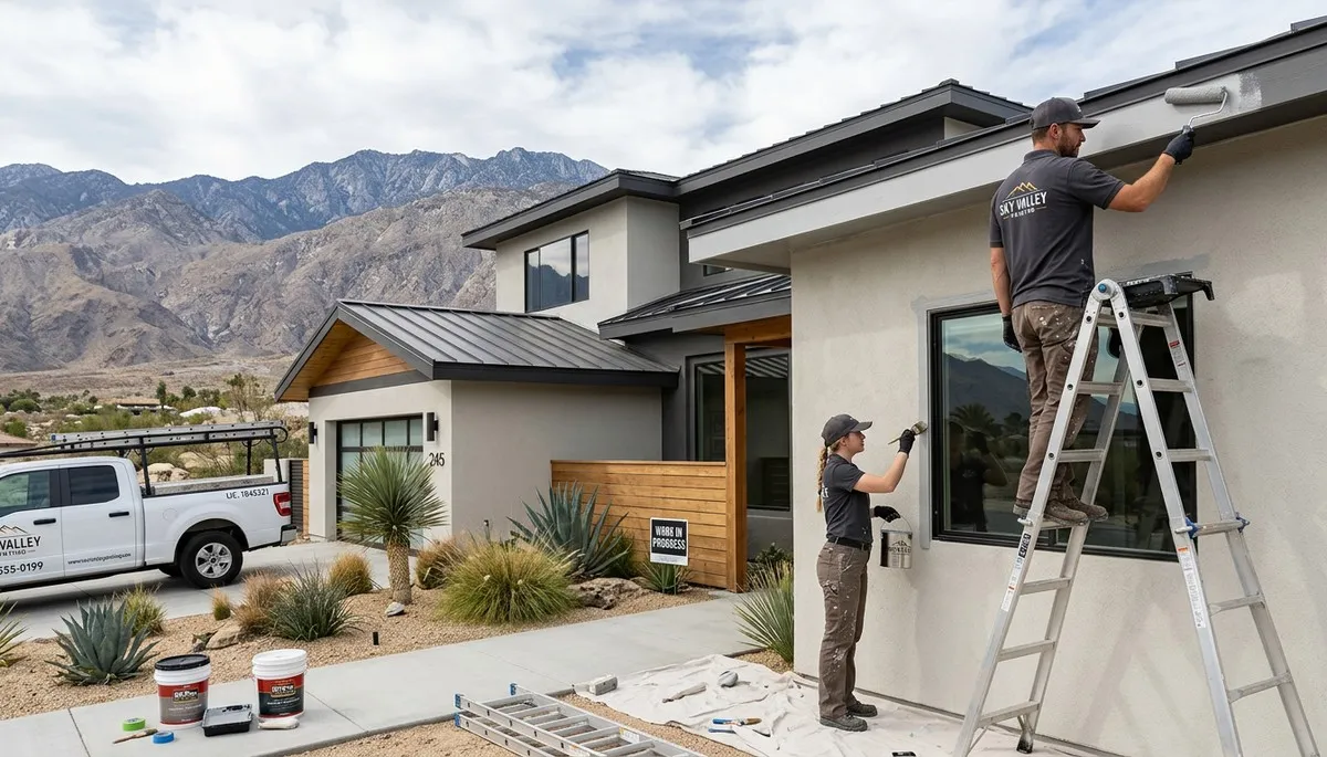 Professional house painting service in Palm Springs, CA by PaintingPalmSpringsCA.com